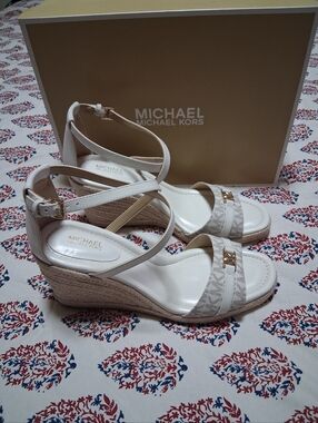 Michael Kors Mandy Wedge Espadrille Sandals